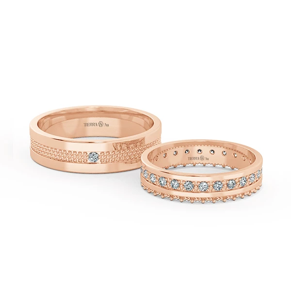 Crown Wedding Band Set NCC8001 1
